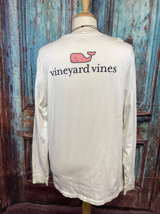 Vineyard Vines White long sleeve tshirt - Size Large
