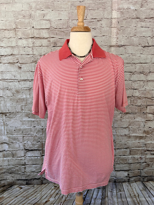 Peter Millar polo - coral color Size Large