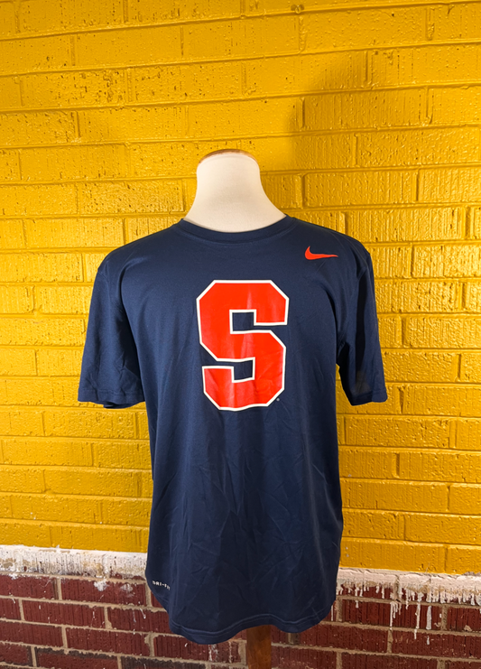Nike Syracuse Orange Blue Dri-FIT Legend 2.0 T-Shirt Sz Large