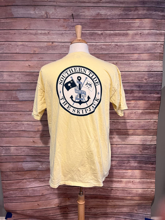 Southern Tide T shirt yellow size Large