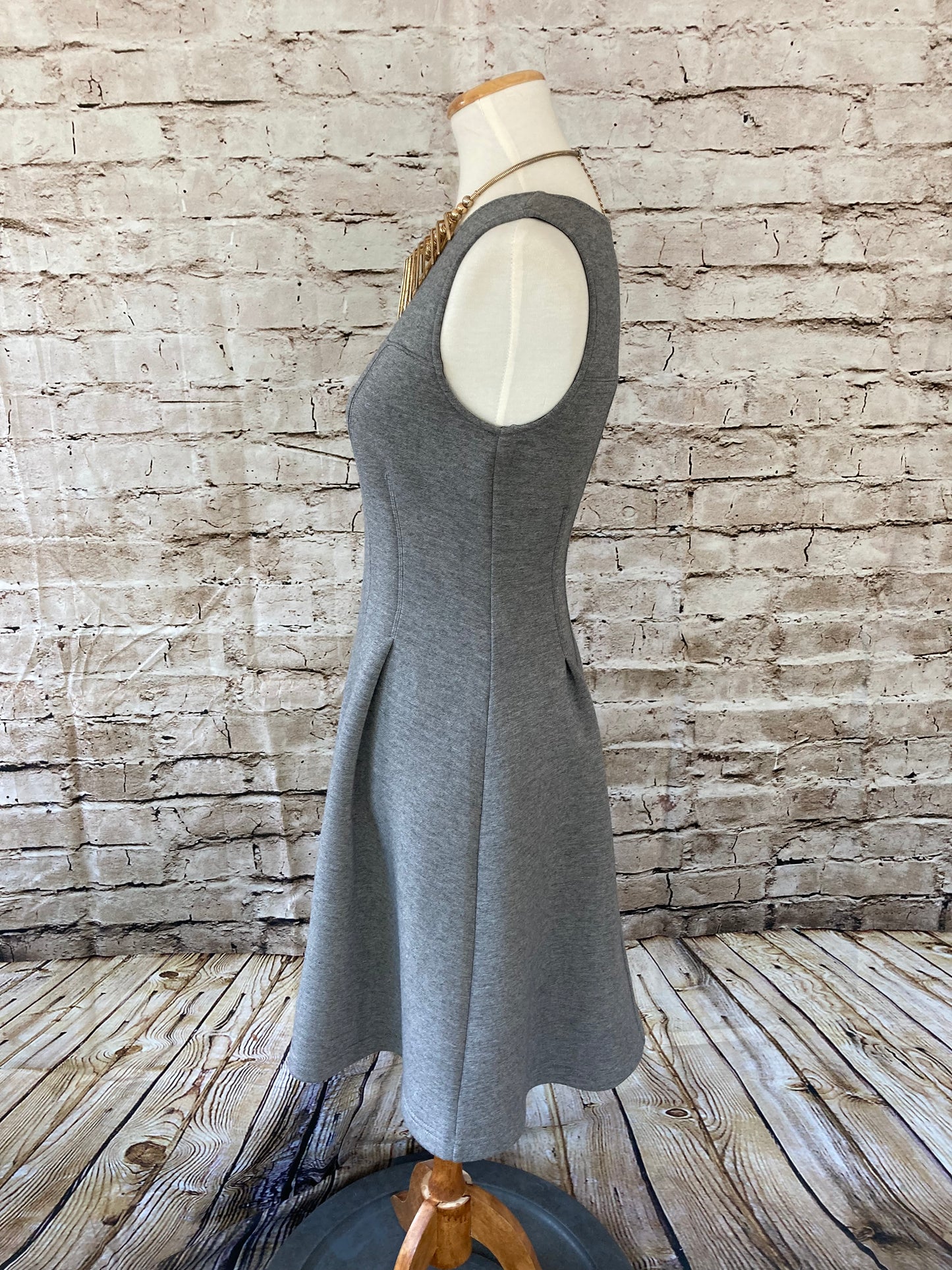 Mauve Dress Grey - Sleeveless Scuba Dress Sz Medium